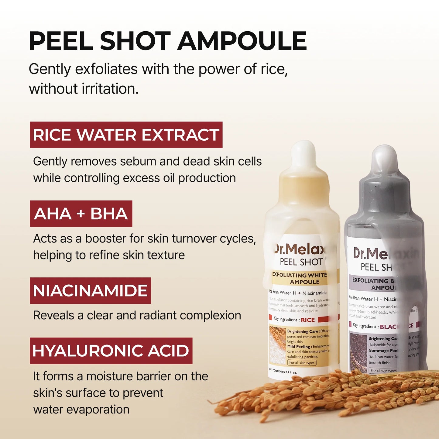Peel Shot Rice Ampoule Duo